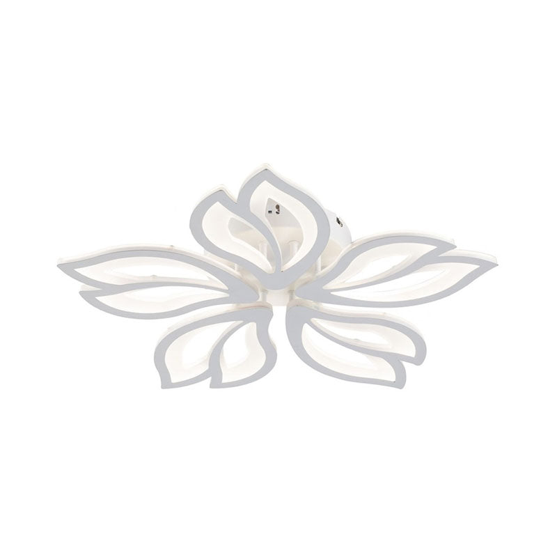 Lustra LED RFAN, Model K137-5, cu Telecomanda, 3 Tipuri de Lumina, Intensitate Reglabila, 61W, Alb