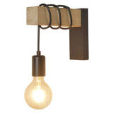 Aplica RFAN, Model W5487-1, Metal, 1 x E27, Negru