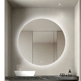 Oglinda LED Rotunda Premium 80×80 cm, Lumina Spate, 3 Tipuri de Lumina – Calda, Rece, Neutra