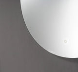 Oglinda LED Rotunda Premium 80×80 cm, Lumina Spate, 3 Tipuri de Lumina – Calda, Rece, Neutra