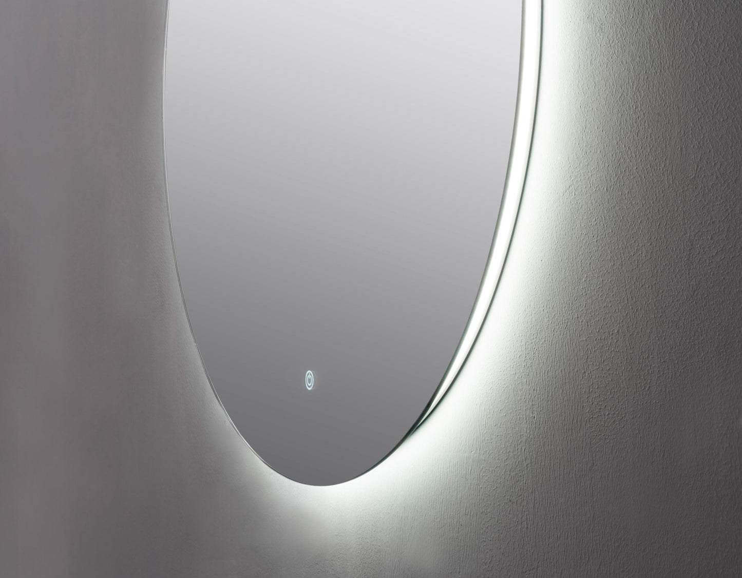 Oglinda LED Rotunda Premium 80×80 cm, Lumina Spate, 3 Tipuri de Lumina – Calda, Rece, Neutra