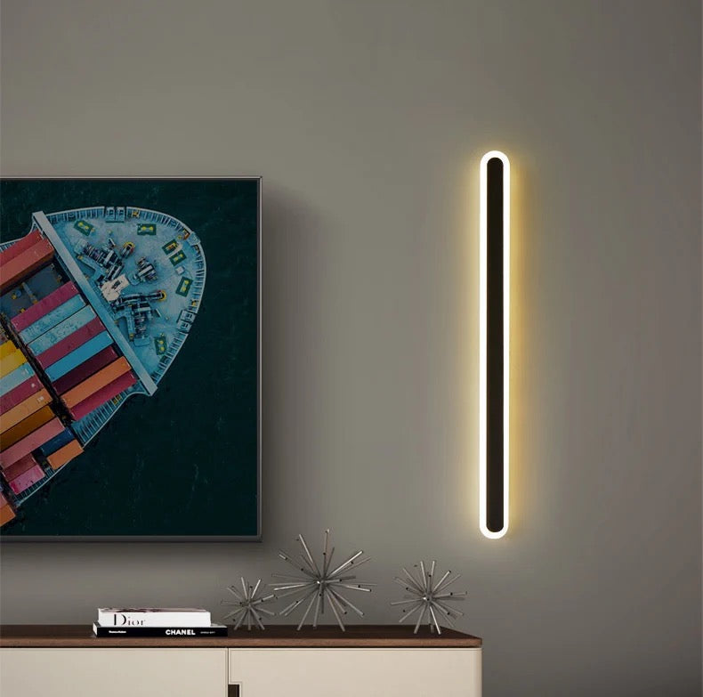 Aplica LED RFAN, Model B108/80, 3 Tipuri De Lumina, 30W, Negru