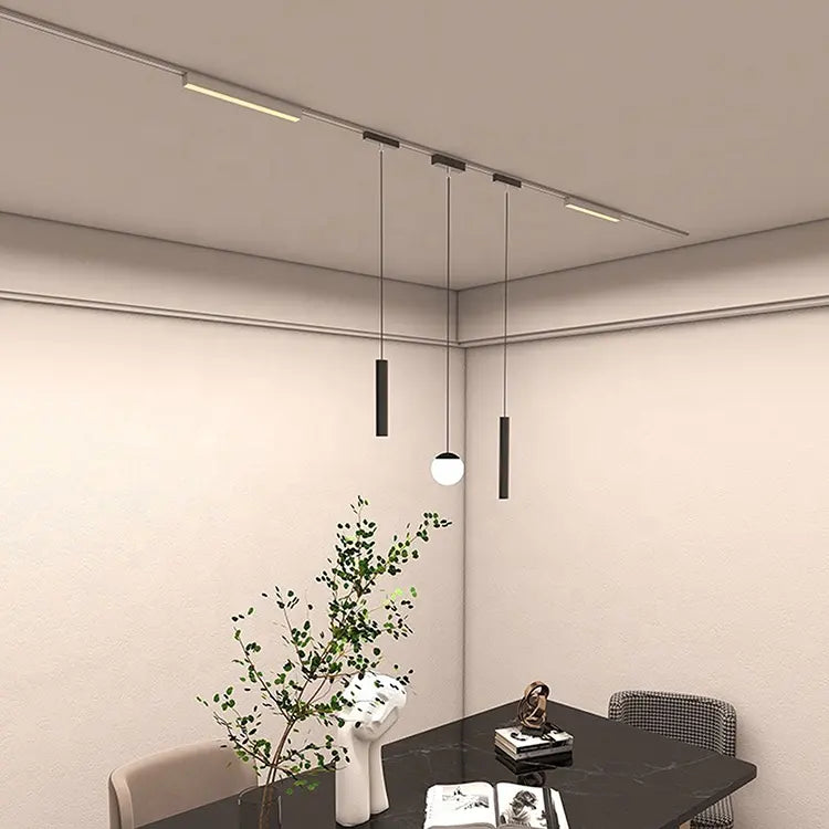 Pendul LED, Sina Magnetica Aplicata, Lumina Neutra, 6W, Negru