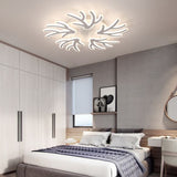Lustra LED RFAN, Model K46/5, cu Telecomanda, 3 Tipuri de Lumina, Intensitate Reglabila, 150W, Alb