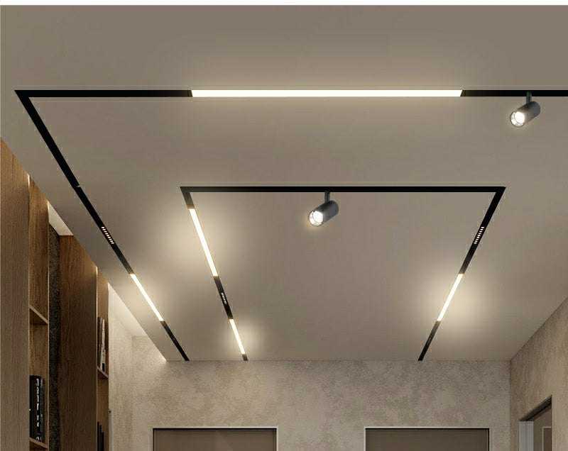 Proiector LED Sina Magnetica Incastrata, Lumina Neutra, Reglabil, 7W, Negru
