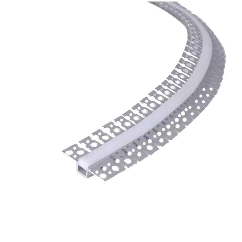 Profil LED Incastrat Pentru Finisaj Glet, Flexibil, Lungime 3m, Latime 1.5cm