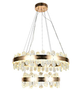 Candelabru LED RFAN, Model 3523/600+400, Cu Telecomanda, 3 Tipuri De Lumina, Inaltime Reglabila, 216W, Auriu