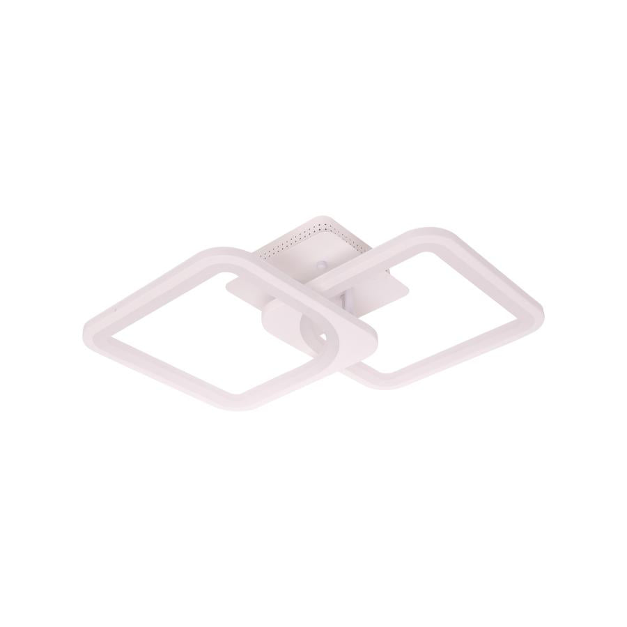 Lustra LED RFAN, Model M31-2, cu Telecomanda, 3 Tipuri de Lumina, Intensitate Reglabila, 72W, Alb