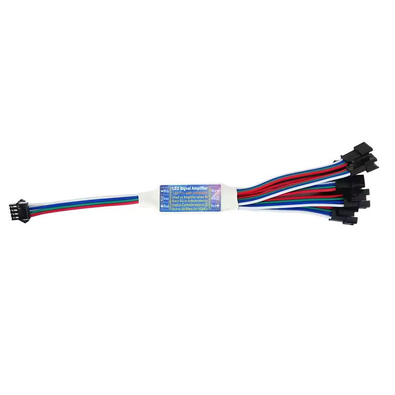 Amplificator Pentru Banda LED RGB Digitala, 8 Iesiri