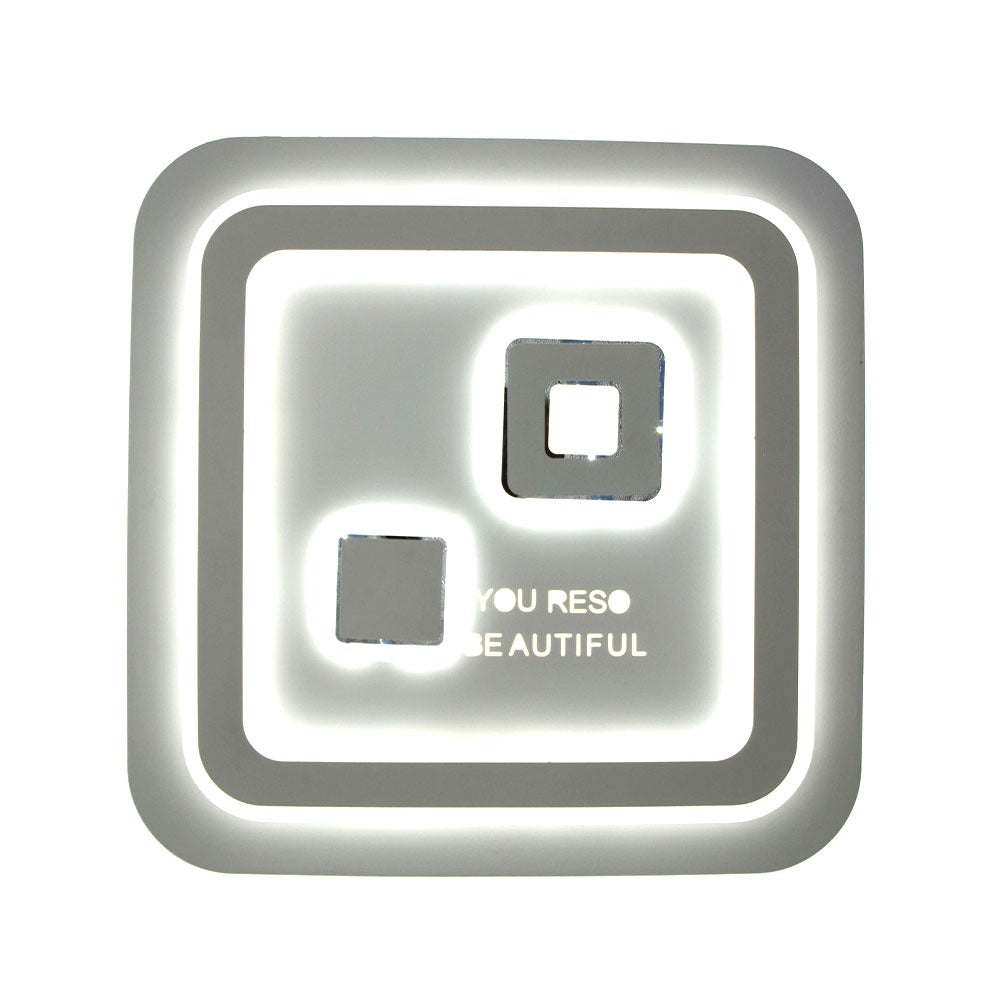 Lustra LED RFAN, Model 202, cu Telecomanda, 3 Tipuri de Lumina, Intensitate Reglabila, 200W, Alb