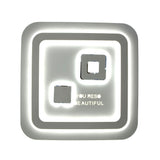 Lustra LED RFAN, Model 202, cu Telecomanda, 3 Tipuri de Lumina, Intensitate Reglabila, 200W, Alb