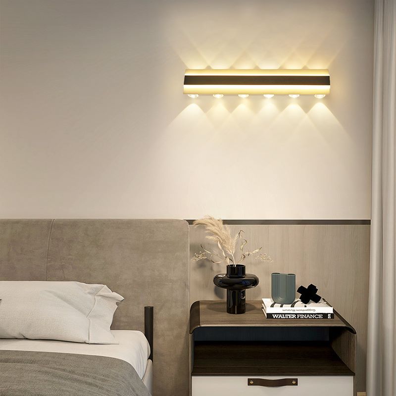 Aplica LED RFAN, Model B121/400, 3 Tipuri De Lumina, 24W, Alb/Negru