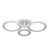 Lustra LED RFAN, Model K001/2+2, cu Telecomanda, 3 Tipuri de Lumina, Intensitate Reglabila, 84W, Alb
