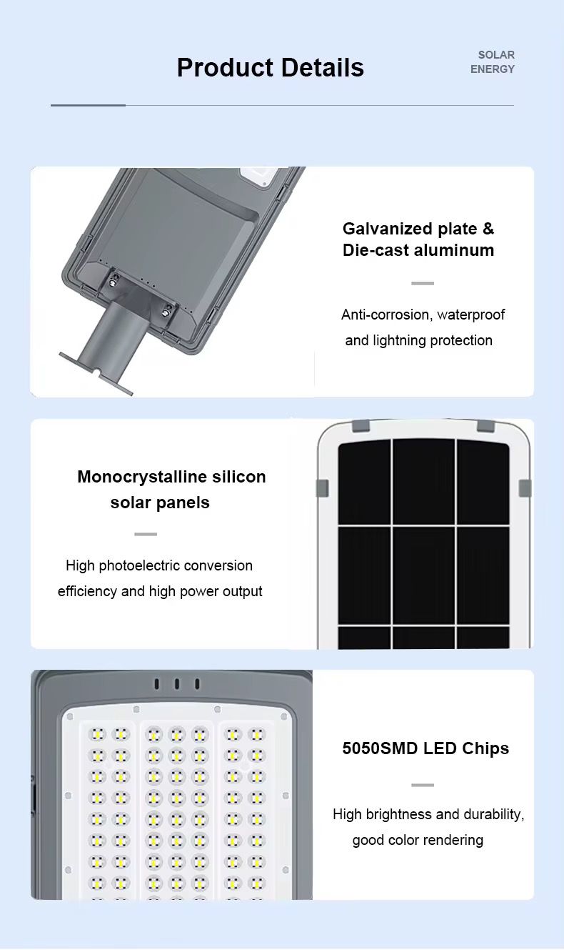 Proiector LED Stradal, Cu Telecomanda, Rezistent la Apa IP65, cu Panou Solar, 200W, YC-LH001