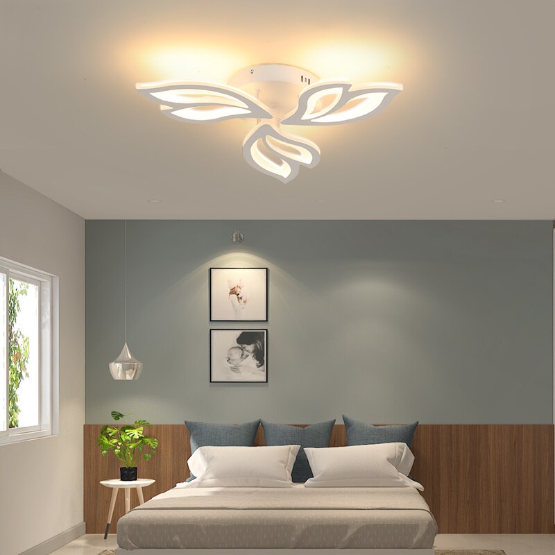 Lustra LED RFAN, Model K137-3, cu Telecomanda, 3 Tipuri de Lumina, Intensitate Reglabila, 36W, Alb
