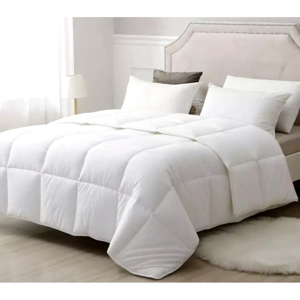 SET Pilota 180x200cm + 2 perne 50x70cm alb, Fabricate in Romania