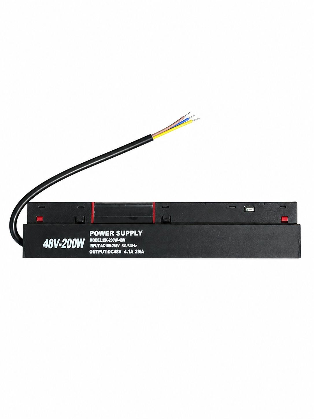 Transformator Tensiune pentru Sina Magnetica Incastrata, 200W, Negru