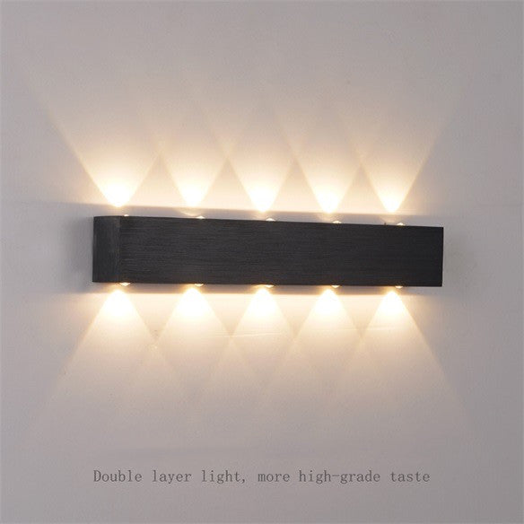 Aplica LED RFAN, Model C20990, 3 Tipuri De Lumina, 20W+18W, Negru