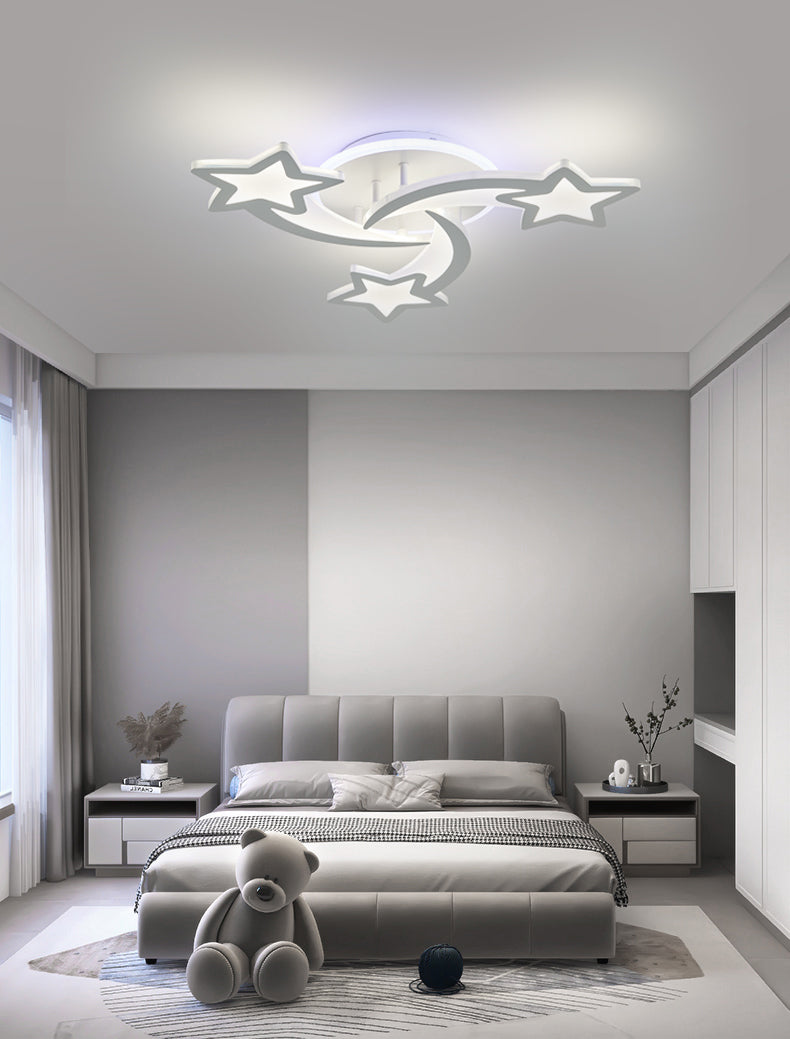 Lustra LED RFAN, Model M213-3RGB, Cu Telecomanda, 3 Tipuri De Lumina Plus Lumina RGB, Intensitate Reglabila, 72W, Alb