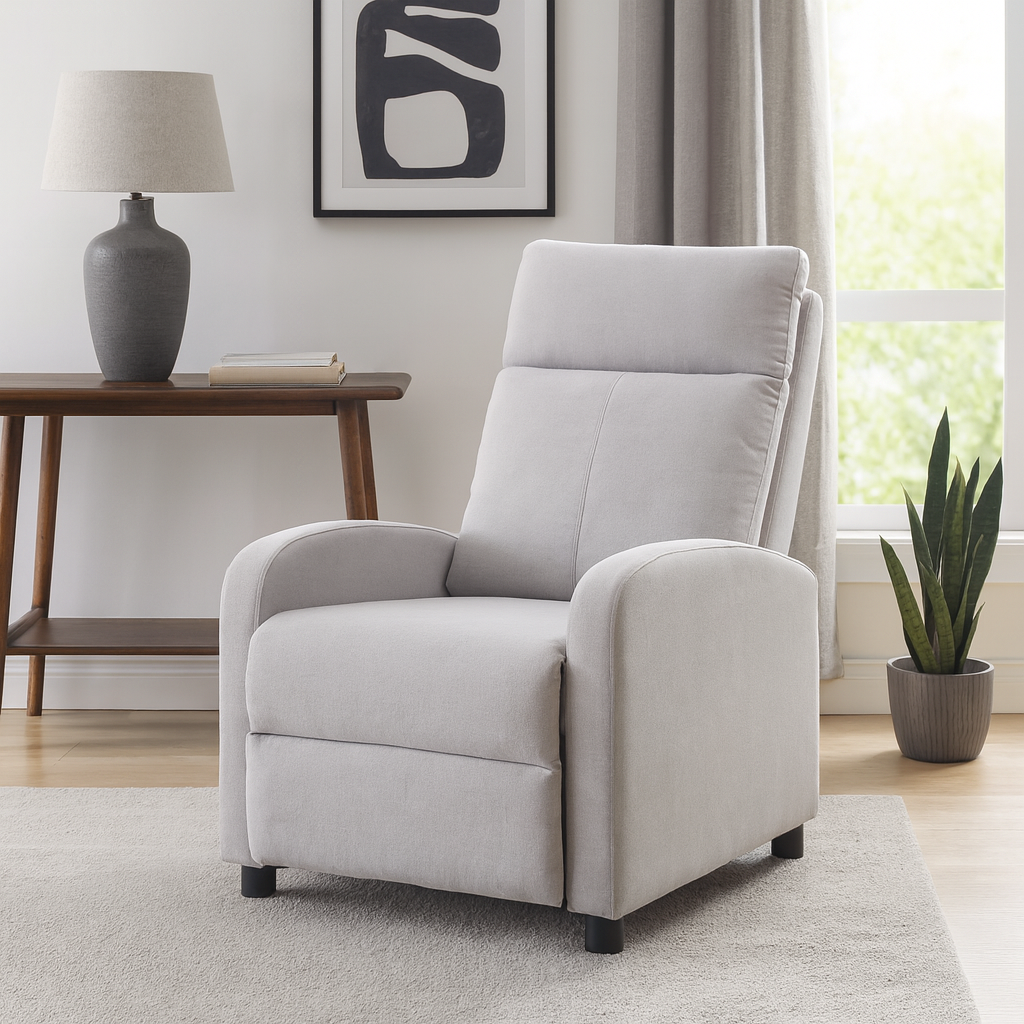 Fotoliu Recliner Premium, Confort Maxim, Design Elegant, Gri
