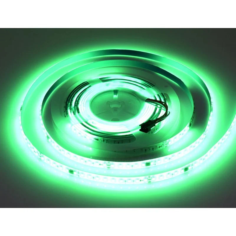 KIT Banda LED Digitala RFAN, Lumina Verde, 10m, 12W/M, 24V, Transformator 200W, Controler