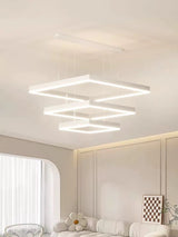 Pendul RFAN, Model 9510-3, cu Telecomanda, 3 Tipuri de Lumina, Inaltime Reglabila, 96W, Alb