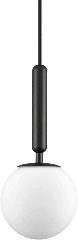 Pendul RFAN, Model ZM84, cu Abajur, 1 X E27, Inaltime Reglabila, Negru