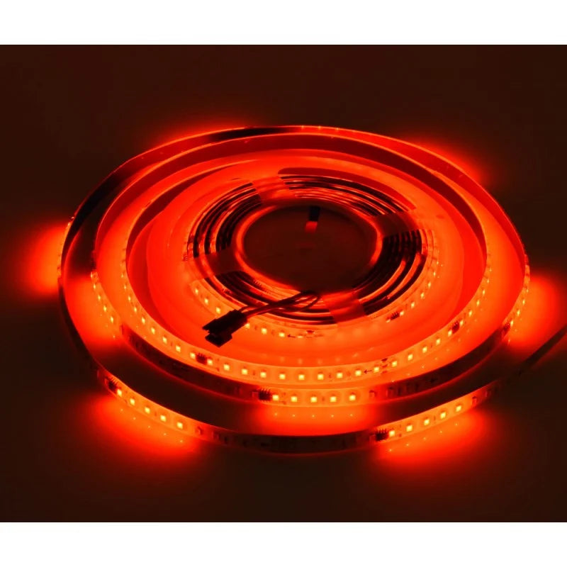 KIT Banda LED Digitala RFAN, Lumina Rosie, 10m, 12W/M, 24V, Transformator 200W, Controler