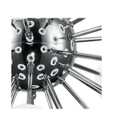 Lustra Tip Pendul RFAN, cu 42 Abajururi, 42 x G9, Argintiu/Alb