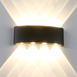 Aplica Exterior RFAN, Model K-2310, Material Aluminiu, IP65, Lumina Calda, 8W, Negru