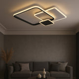 Lustra LED RFAN, Model R9177/3AT, cu Telecomanda, 3 Tipuri de Lumina, Intensitate Reglabila, 65W, Alb/Negru