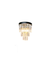 Aplica RFAN, Model H2066/2, Textura Cristal, 2 x E14, Negru