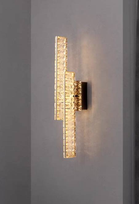 Aplica LED RFAN, Model B6924, Textura Cristal, 3 Tipuri De Lumina, 10W, Auriu