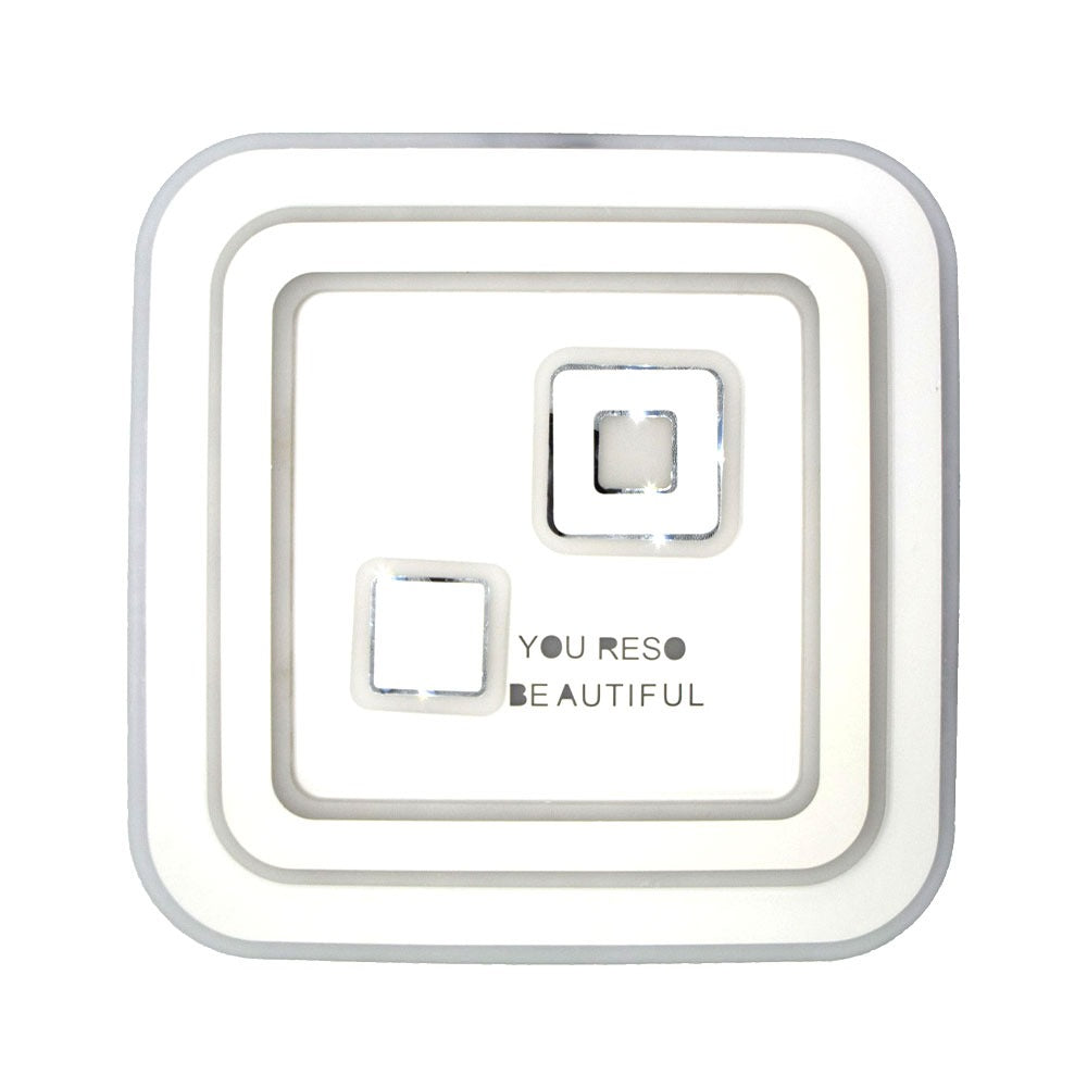 Lustra LED RFAN, Model 202, cu Telecomanda, 3 Tipuri de Lumina, Intensitate Reglabila, 200W, Alb