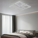 Lustra LED RFAN, Model M601-4, Cu Telecomanda, 3 Tipuri De Lumina Plus Lumina RGB, Intensitate Reglabila, 184W, Alb