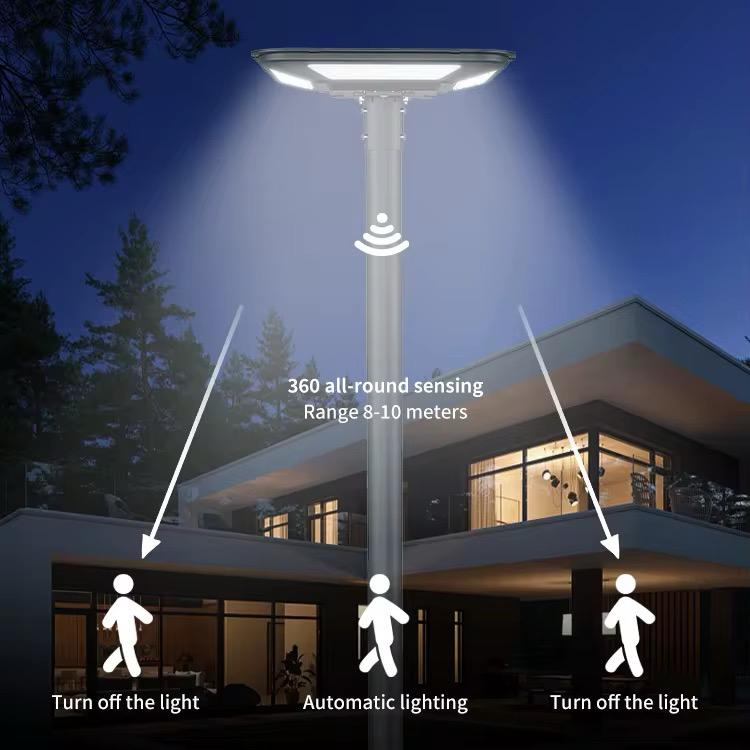 Proiector LED Stradal, Cu Telecomanda, Rezistent la Apa IP65, cu Panou Solar Si Senzor De Miscare, 400W, YC-LH-001