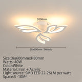 Lustra LED RFAN, Model K137-3, cu Telecomanda, 3 Tipuri de Lumina, Intensitate Reglabila, 36W, Alb