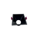 Rama Simpla, 502L-SQ, Pentru Spot Incastrat GU10, Patrata, Negru