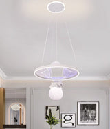 Pendul RFAN, Model 5152, Cu Telecomanda, 3 Tipuri De Lumina, Inaltime Reglabila, 164W, Gri
