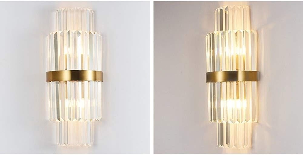 Aplica RFAN, Model 7821/2W, Textura Cristal, Metal, 2 X E14, Auriu