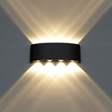 Aplica Exterior RFAN, Model K-2310, Material Aluminiu, IP65, Lumina Calda, 8W, Negru