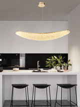 Candelabru LED RFAN, Model 5558/1100, Textura Cristal, Metal, 96W, Auriu