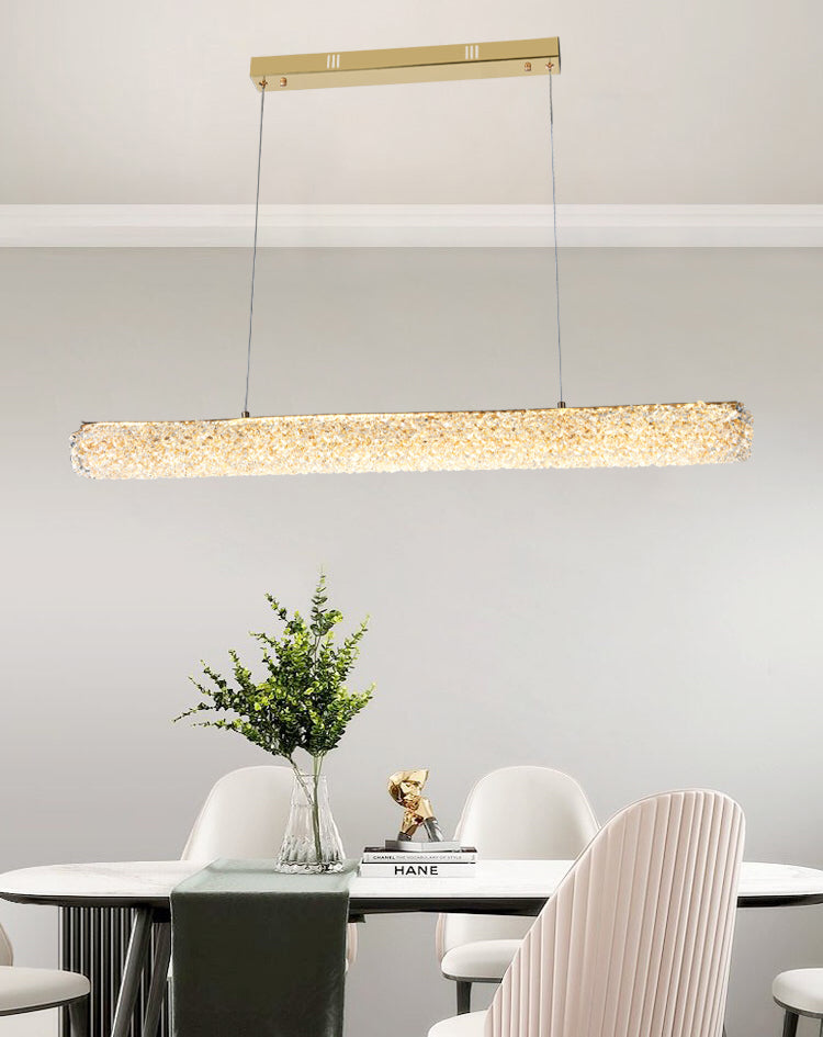Candelabru LED RFAN, Model 5558/L800, Textura Cristal, Metal, 37W, Auriu