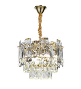 Candelabru RFAN, Model 5861/300, Textura Cristal, Metal, 4 X E14, Auriu