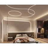 Profil LED Incastrat Pentru Finisaj Glet, Flexibil, Lungime 3m, Latime 1.5cm