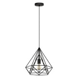 Pendul RFAN, Model 2187/1, cu Abajur, 1 x E27, Inaltime Reglabila, Negru