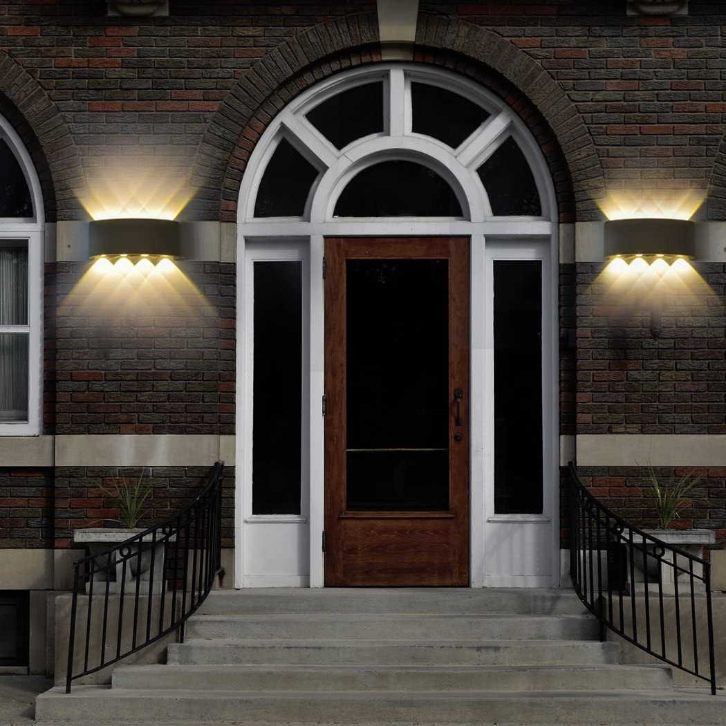 Aplica Exterior RFAN, Model K-2310, Material Aluminiu, IP65, Lumina Calda, 8W, Negru