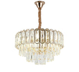 Candelabru RFAN, Model 62110/400, Textura Cristal, Metal, 5 X E27, Auriu