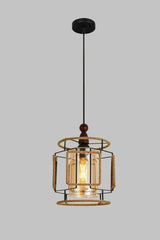 Pendul RFAN, Model 6251/1, cu Abajur, 1 x E27, Inaltime Reglabila, Negru