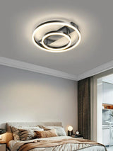 Lustra LED RFAN, Model R9165/400, cu Telecomanda, 3 Tipuri de Lumina, Intensitate Reglabila, 42W, Negru